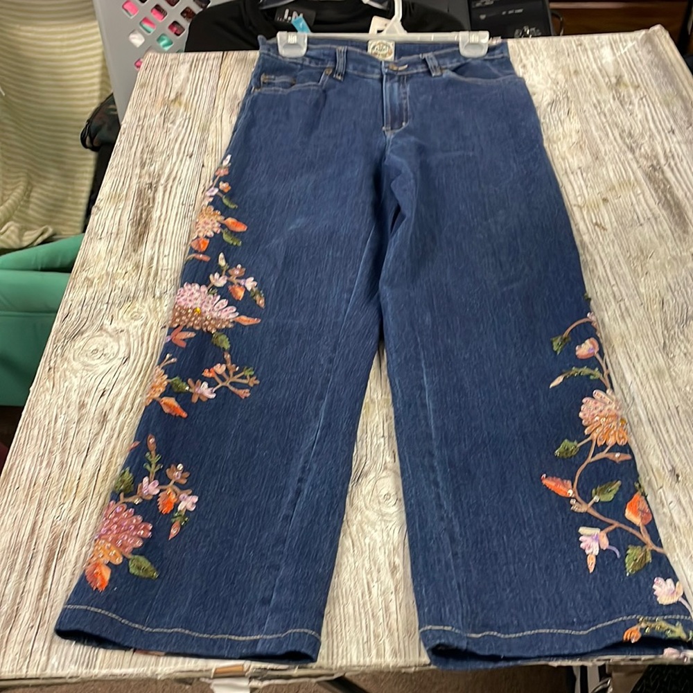 24 Karat Embroidered Jeans